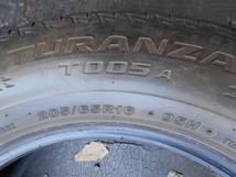 F198 205/65R16 夏4本セット サマータイヤ 205/65-16 205-65-16 BRIDGESTONE TURANZA T005A エスティマ アルファード ティアナ_画像8