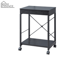  higashi . desk wagon side Wagon black black with casters shelves drawer side desk desk END-330BK.... Manufacturers direct delivery free shipping 