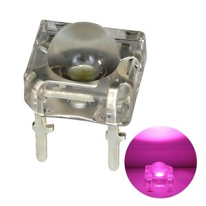 LED FLUX 5mm ピンク色 1135～1590mcd 500個