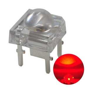 LED FLUX 5mm red color 2 chip 4300~4500mcd 100 piece 