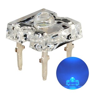 LED FLUX 3mm 青色 1500～2000mcd 50個