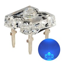 LED FLUX 3mm 青色 1500～2000mcd 100個_画像1