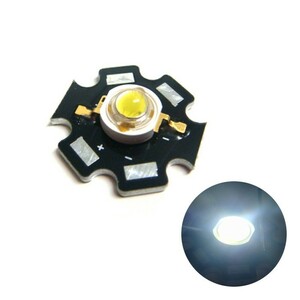 Edison POWER LED 3W CoolWhite EDEW-3LA1-1 星型ヒートシンク付き 10個