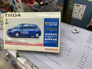 ** super rare!* out of print?* non .* limitation. radio controlled car [ Samurai blue. Nissan Tiida ] old and new cars treatment * not yet assembly * consigning ~ storage exhibition [BOX box city ]