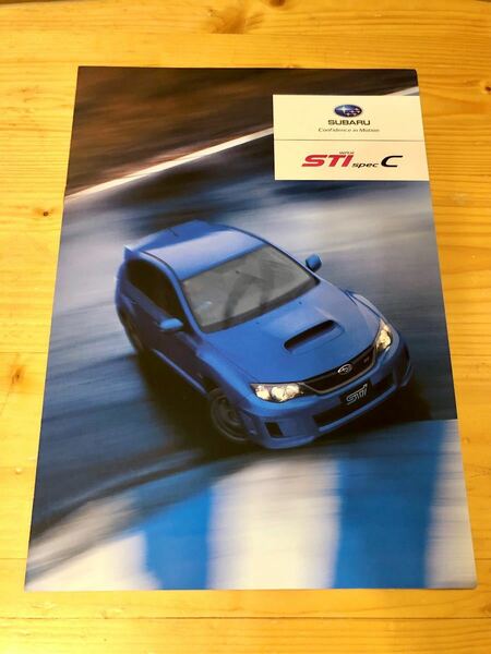 SUBARU IMPREZA WRX STI specC GRB カタログ　限定車　希少　スバル　インプレッサ　零戦　2010