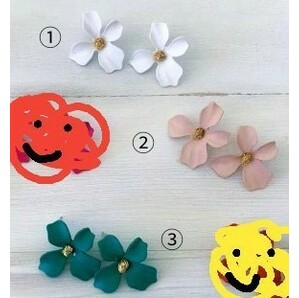 import 花ピアス フラワー スタッドピアス
