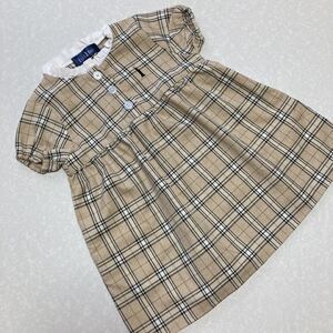 イーストボーイ しまむら ワンピース 90 チェック柄 半袖ワンピース