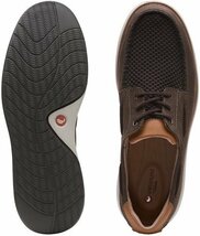 送料無料 Clarks 24.5cm デッキ ビジネス スニーカー ブラウン ヌバック レザー ボート シューズ ローファー ビジネス サンダル JJJ106_画像10