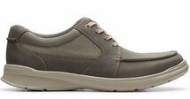 送料無料 Clarks 29cm スニーカー オリーブ レザー Uチップ デッキ カジュアル ビジネス シューズ ローファー サンダル JJJ107_画像2