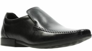 送料無料 Clarks 27cm ローファー ブラック ビジネス シューズ レザー Uチップ 革靴 レースアップ モカシン スーツ スニーカー JJJ87