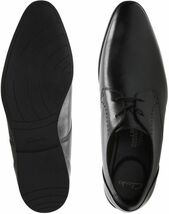 送料無料 Clarks 26.5cm ビジネス ブラック 黒 ブローグ レザー 革 レースアップ フォーマル ローファー スニーカー レースアップ JJJ88_画像10