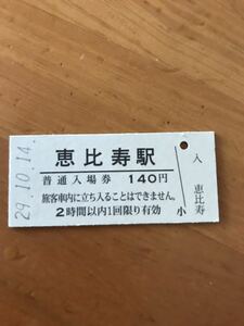 JR東日本 山手線 恵比寿駅（平成29年）