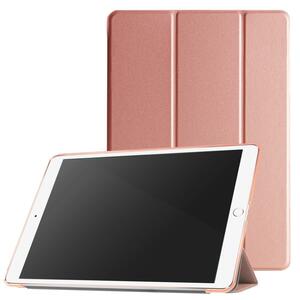 iPad mini4/mini5 用 三つ折スマートカバー 高品質PUレザーケース　ローズゴールド