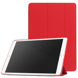 iPad mini1/2/3 用 三つ折スマートカバー 高品質PUレザーケース　レッド