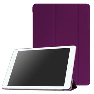 iPad9.7 第5/6世代/air/air2用 PUレザーケース 三つ折スマートカバー 超薄 軽量型 高品質PUレザーケース パープル