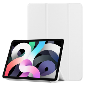 iPad Air 第4世代 Air4/iPad Pro11 2018/2020モデル 用 三つ折スマートカバー 高品質PUレザーケース　ホワイト