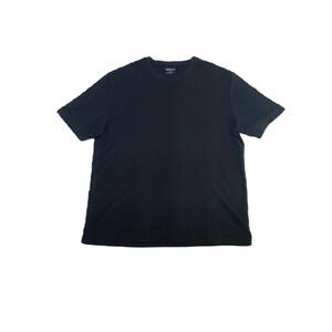 USA古着　デザインTシャツ　ビッグ　XXL　claiborne　ワイド　無地　ブラック　ストライプ