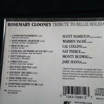 Rosemary Clooney Tribute to Billie Holiday ローズマリー・クルーニー　トリビュート・トゥ・ビリー・ホリデイ　スコット・ハミルトン他_画像2