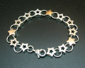 *98[T.B]StarJewelry * Star Jewelry silver 925 star bracele 