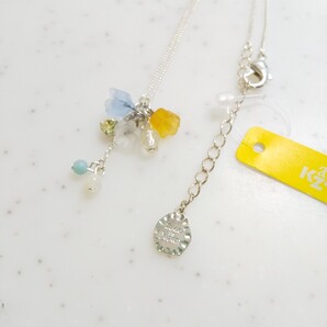 未使用 天然石 ネックレス レディースアクセサリー 花 ペンダント 春コーデ