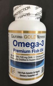 オメガ3 premium Fish Oil 100粒（CGN オメガ3 プレミアム フィッシュオイル EPA DHA）