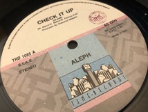 12”★Aleph / Check It Up / ハイエナジー / シンセ・ポップ・ディスコ！_画像2