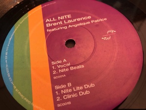 12”★Brent Laurence Featuring Angelique Patrice / All Nite / ディープ・ヴォーカル・ハウス！