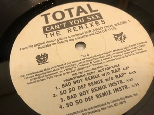 12”★Total / Can't You See (The Remixes) / R&B！