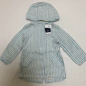  новый товар обычная цена 7900 иен baby Gap baby Gap полоса Parker жакет 105 пальто 4 лет 4T 100 110