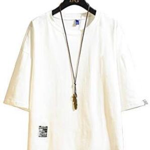 Tシャツ メンズ 半袖 カットソー 夏服 大きいサイズ ゆったり 綿 無地 丸首