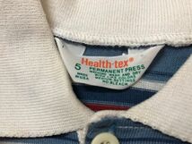 クリックポスト可 health-tex 半袖 ポロシャツ US 古着 アメリカ キッズ ベビー シャツ ボーダー 襟付き ヴィンテージ USA Y-9-19_画像4