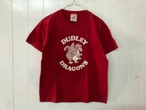 クリックポスト可 キッズ M (10-12) JERZEES ジャージーズ 半袖 Tシャツ 古着 USA アメリカ ヴィンテージ 子ども服 dudley dragon Y-10-16_画像1