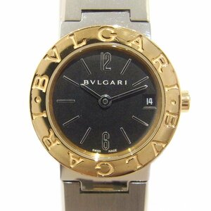 ブルガリ(BVLGARI) ブルガリブルガリ BB23SG 黒文字盤 腕時計 レディース デイト表示 SS YG 送料900円