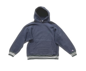 90’s 米国製 チャンピオン スウェット リバースウィーブ パーカー Champion REVERSE WEAVE HOODY リブライン ネイビー L [kn-0162]