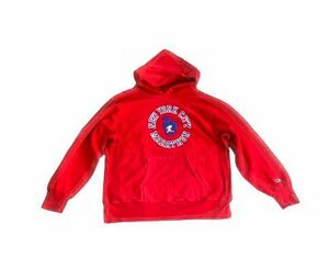 80’s 米国製 チャンピオン スウェット リバースウィーブ パーカー Champion REVERSE WEAVE HOODY NYRRC レッド L [kn-0148]