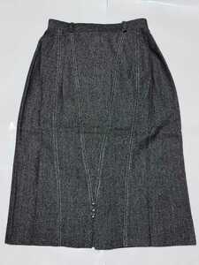 ZAUINE シルク混ウールスカート　W６０