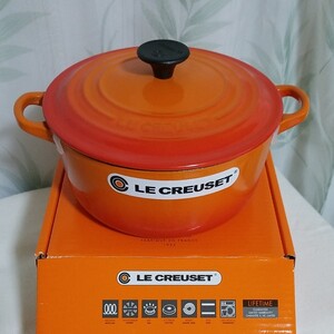 ル・クルーゼ ルクルーゼ LE CREUSET ココット ココットロンド 20cm 両手鍋 オレンジ