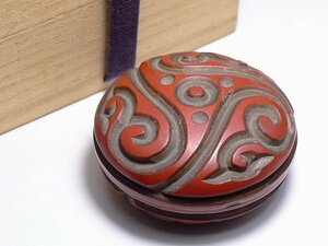 ^60G452^ China fine art *... profit /. wheel * Tang thing * tree box attaching * incense case 