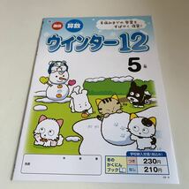 Y25.767 ウィンター12 タマ ドリル 計算 小学5年 上 受験 テスト プリント 予習 復習 国語 算数 理科 社会 英語 家庭科 教材 家庭学習_画像2