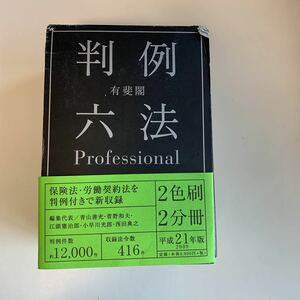 角↑10 判例六法 2009年 2冊セット 有斐閣 平成21年 刑法 民法 民事法 産業法 刑事法 社会法 条約 公法 検察 法律 憲法 事件 裁判