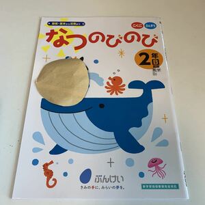 Y26.163 なつのびのび ぶんけい ドリル 計算 小2年 上 受験 テスト プリント 予習 復習 国語 算数 理科 社会 英語 家庭科 教材 家庭学習