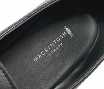 訳新品 MACKINTOSH LONDON マッキントッシュ ロンドン レイン ローファー 27.5 黒 ブラック 晴雨兼用 定価17,600円_画像8