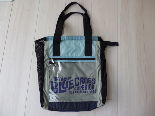 【美品】ブルークロス メッシュトートバッグ