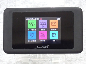 【中古】SIMロック解除 Softbank Pocket Wi-Fi 601HW ブラック / 電池パック HWBCK1 HUAWEI SIMフリー モバイルルーター 制限〇(MCB82-427)