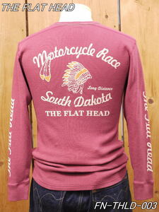 新品 フラットヘッド ショルダーパッド SOUTH DAKOTA サーマルTシャツ 38 ライトエンジ theflathead FN-THLD-003