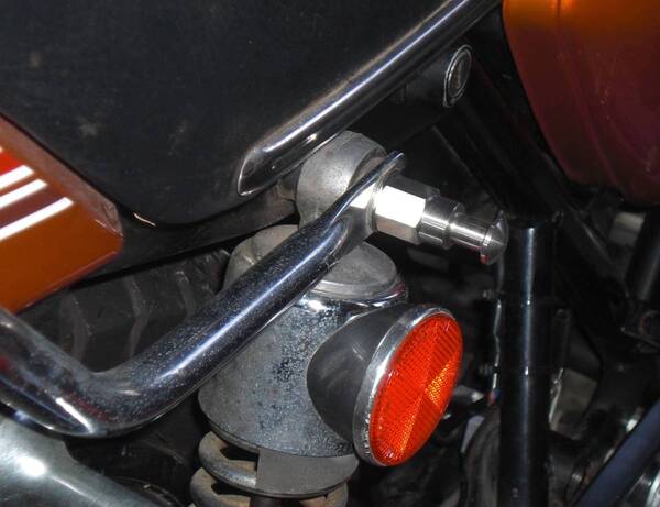 750SS ツーリング用 リアサスフックナット ステンレス削り出し GSX1100S H2