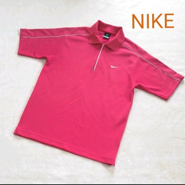 【NIKE】ナイキ ☆ 半袖シャツ FIT DRY スポーツウェア ゴルフウェア GOLF ナイキゴルフ ハーフジップ