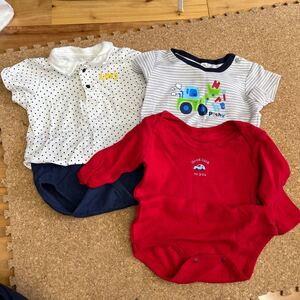 ロンパース 半袖ロンパース 70cm 3枚セット ベビー