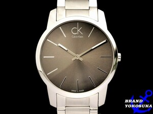 827 не использовался Calvin Klein CK Calvin Klein K2G21126 CITY City кварц серебряный наручные часы мужской мужчина bijine Swatch бесплатная доставка 