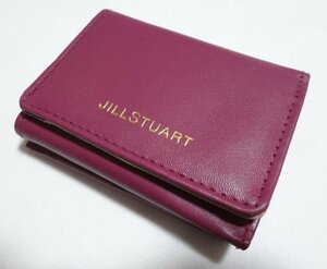 ■ジルスチュアート ３つ折り財布(小さめ) PVC クラレット JILL STUART■